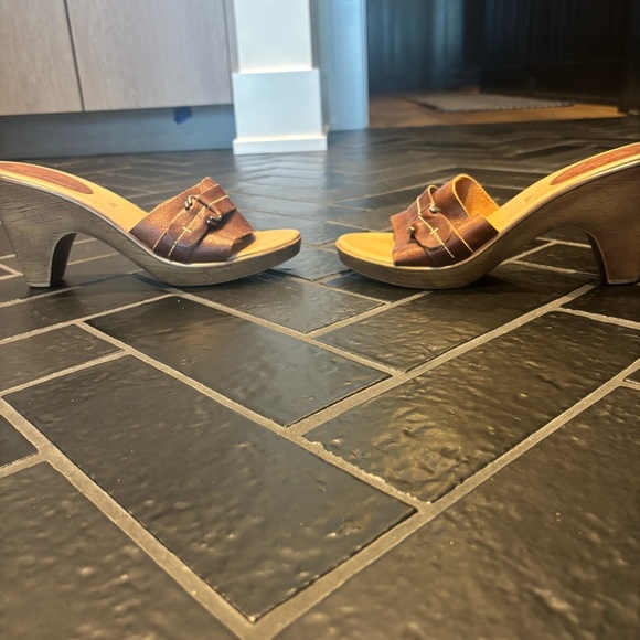 Toral Leather Heeled Mules – Size 10 - Picture 1 of 4
